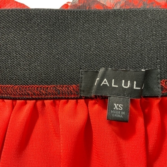 ARITZIA TALULA Fully Lined Chiffon Flirty Mini Skirt w/ Elasticized Waist Sz XS - Picture 4 of 8